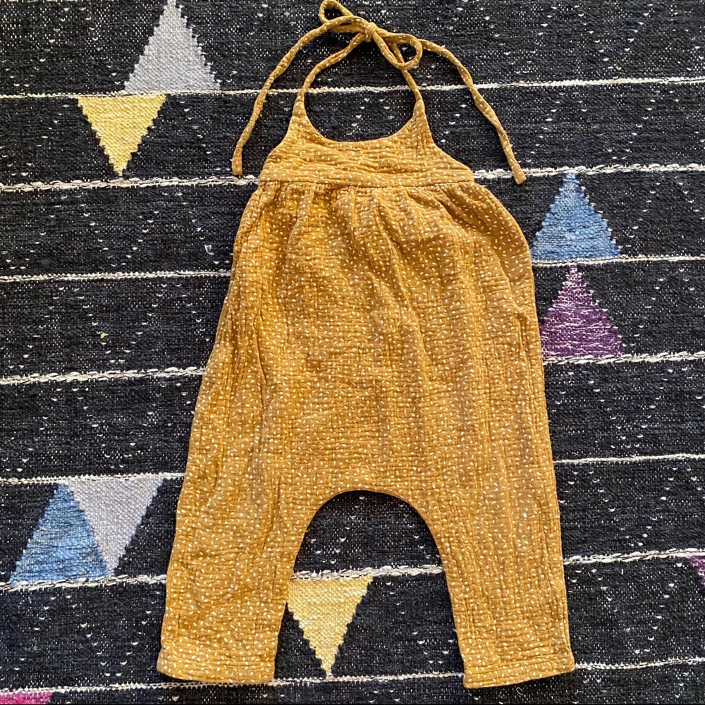 Rylee & Cru halter tie romper